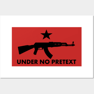 Under No Pretext Reverse Red Posters and Art